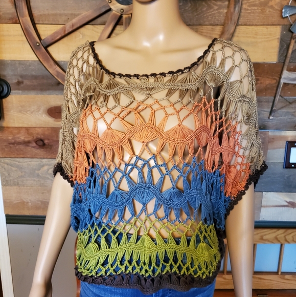 Luulla Mixed Colored Sexy Grid Cut Out Swim Cover up - Picture 3 of 6